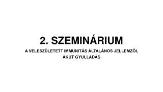 2. SZEMINÁRIUM