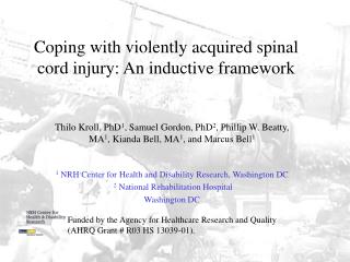Coping with violently acquired spinal cord injury: An inductive framework