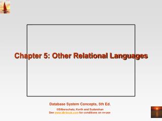 Chapter 5: Other Relational Languages