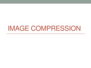 Image compression