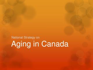 Aging in Canada