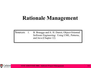 Rationale Management