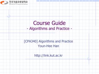 Course Guide - Algorithms and Practice -
