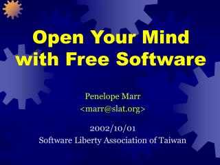 Open Your Mind with Free Software