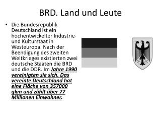 BRD. Land und Leute