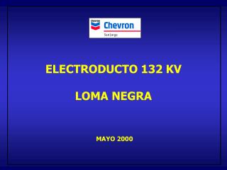 ELECTRODUCTO 132 KV LOMA NEGRA