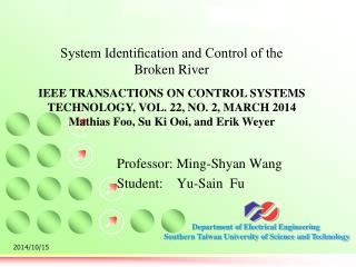 Professor: Ming-Shyan Wang Student: Yu-Sain Fu