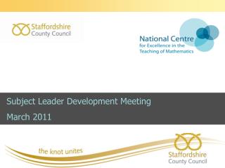 Subject Leader Development Meeting March 2011