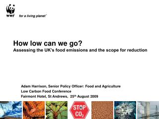 How low can we go? Assessing the UK’s food emissions and the scope for reduction