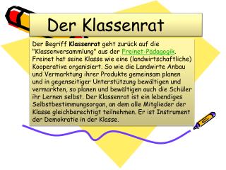 Der Klassenrat