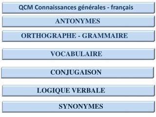 ORTHOGRAPHE - GRAMMAIRE