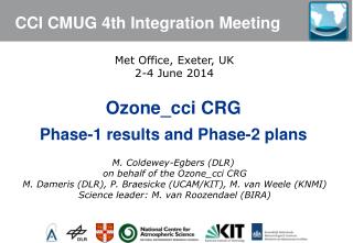 CCI CMUG 4th Integration Meeting