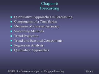 Chapter 6 Forecasting