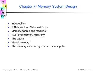 Chapter 7- Memory System Design