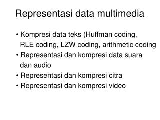 Representasi data multimedia