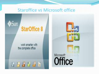 Staroffice vs Microsoft office