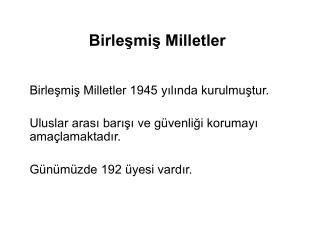 Birleşmiş Milletler