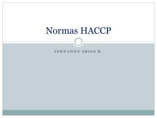 Normas HACCP