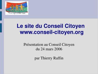 Le site du Conseil Citoyen conseil-citoyen