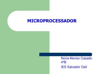 MICROPROCESSADOR