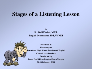 Stages of a Listening Lesson