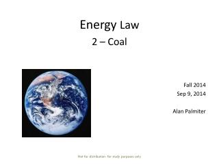 Energy Law 2 – Coal