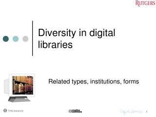 Diversity in digital libraries