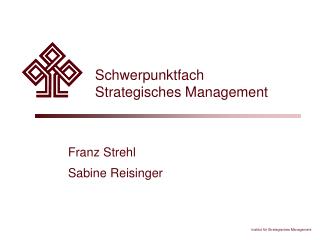 Schwerpunktfach Strategisches Management