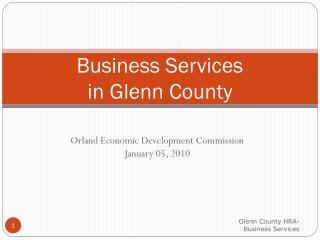 Business Services in Glenn County