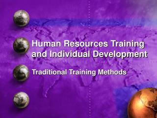 Human Resources Training and Individual Development