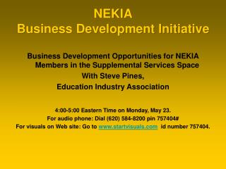 NEKIA Business Development Initiative