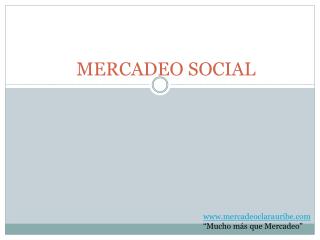 MERCADEO SOCIAL