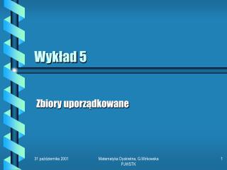 Wykład 5