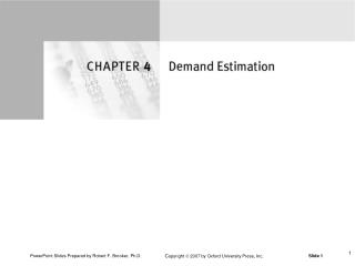 Marketing Research Approaches to Demand Estimation