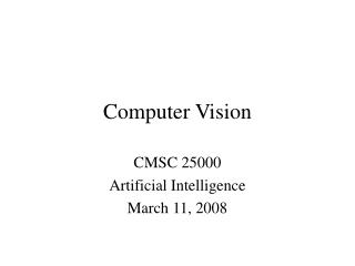 Computer Vision