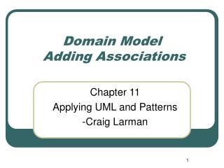 Domain Model Adding Associations