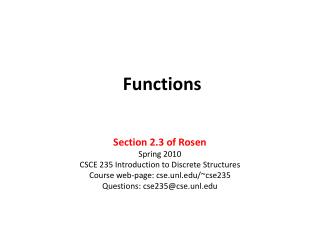 Functions