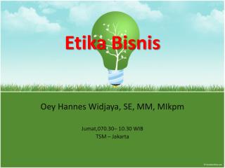 Etika Bisnis