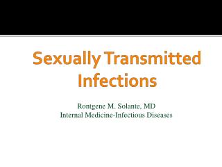 Sexually Transmitted Infections