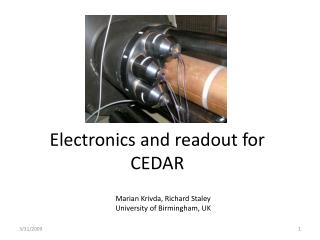 Electronics and readout for CEDAR