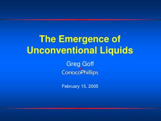 The Emergence of Unconventional Liquids