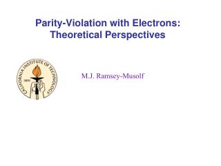 Parity-Violation with Electrons: Theoretical Perspectives