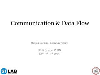 Communication &amp; Data Flow