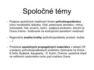 Spoločné témy