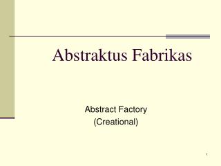 Abstraktus Fabrikas