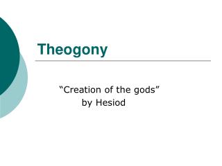 Theogony