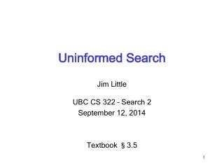Uninformed Search