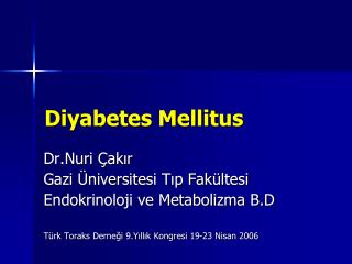 Diyabetes Mellitus