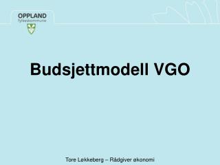 Budsjettmodell VGO