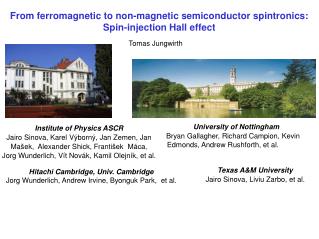 From ferromagnetic to non-magnetic semiconductor spintronics: Spin-injection Hall effect